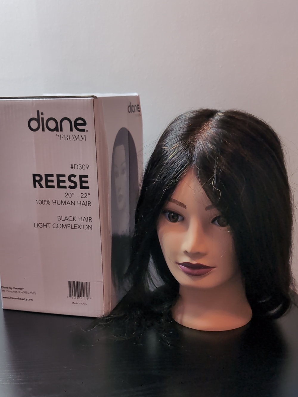 Premium Mannequin Head 100% Real Human Hair 20 To 22 In Black Hair Cosmetology